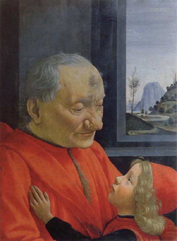 Domenico Ghirlandaio old man with a young boy Germany oil painting art